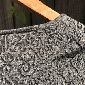 Knitted & Knotted Sweater in Charcoal Grey (Anthropologie)